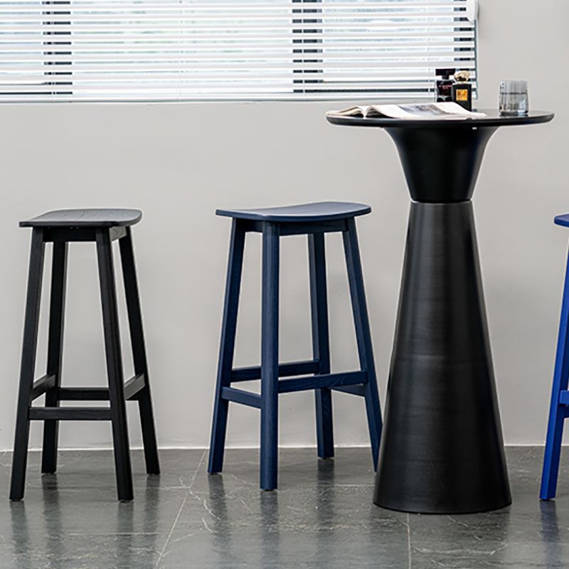 Contemporary 30" Height Solid Wood Backrest Counter High Stool with 4 Legs Clearhalo 'Bar Furniture' 'Bar Stools' 'bar_stools' 'furn' 'furn_bar_stools' 'Furniture' 'Kitchen & Dining Furniture' 1200x1200_8db306b8-760b-414c-a97e-b9dab3107146