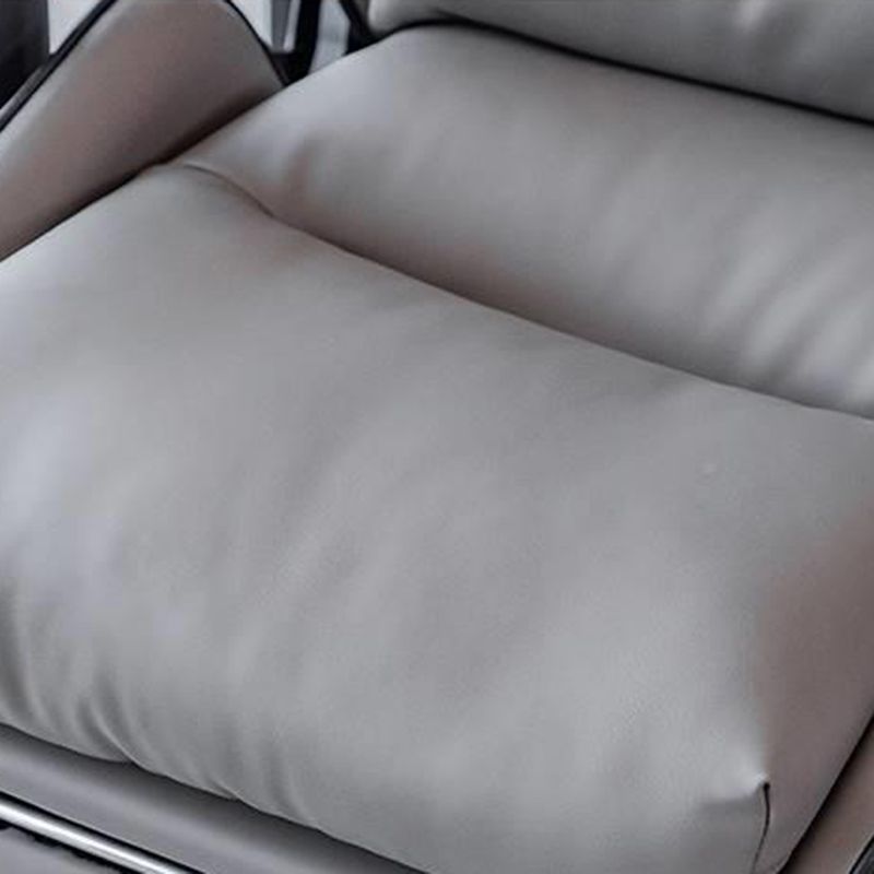 Silla de oficina de armas tapizada moderna silla de tareas rotatables con ruedas