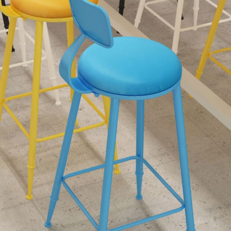 Industrial Iron Bar Stool Bar Height Armless Stool with Cushion Clearhalo 'Bar Furniture' 'Bar Stools' 'bar_stools' 'furn' 'furn_bar_stools' 'Furniture' 'Kitchen & Dining Furniture' 1200x1200_8db61586-4953-4541-9d29-30fdfcd4ff08