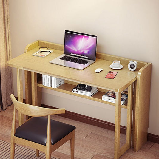 Bureau d'écriture en bois massif contemporain rectangulaire pliant pour bureau