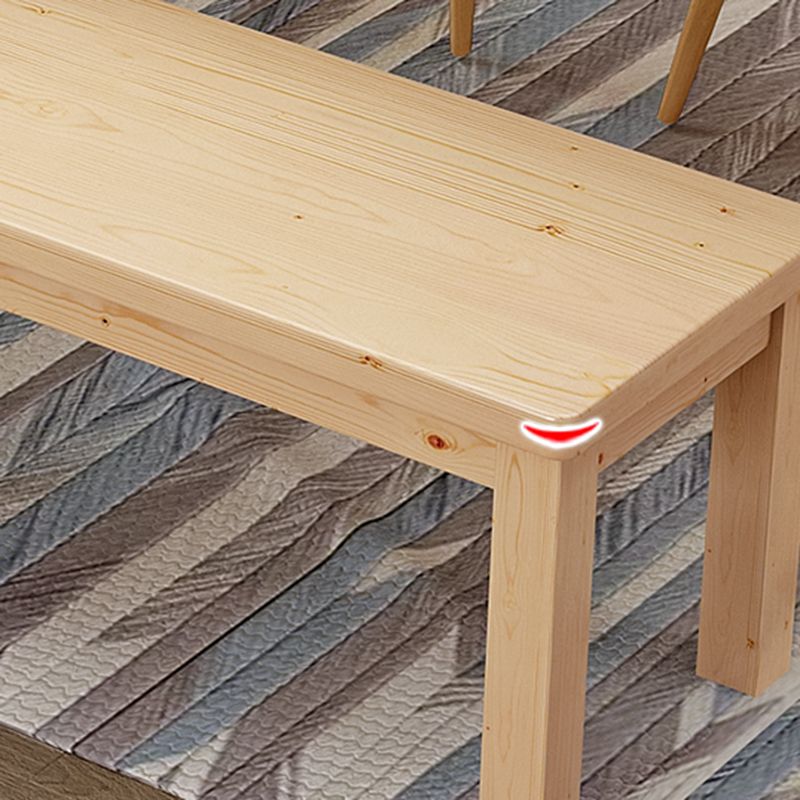 11.8" Wide Contemporary Seating Bench Solid Wood Bench with Squared Legs Clearhalo 'Benches' 'Chairs & Seating' 'furn' 'furn_benches' 'Furniture' 'Living Room Furniture' 1200x1200_8db920d9-a6fe-4a77-b2da-c07a89a2cf4f