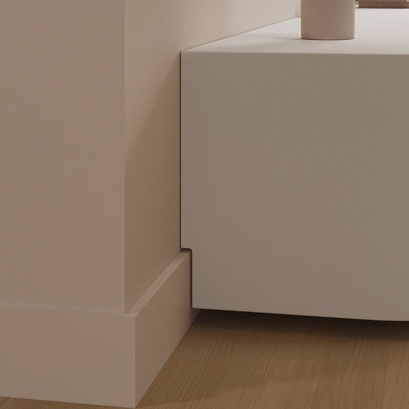 Modern White TV Stand Console Enclosed Storage TV Media Stand with Drawers for Living Room Clearhalo 'furn' 'furn_tv_stands_entertainment_centers' 'Furniture' 'Living Room Furniture' 'TV Stands & Entertainment Centers' 'TV Stands & Media Storage Furniture' 'tv_stands_entertainment_centers' 1200x1200_8dbabfb8-3a6b-4fc3-99e7-ec0d7cc57276