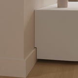 Modern White TV Stand Console Enclosed Storage TV Media Stand with Drawers for Living Room Clearhalo 'furn' 'furn_tv_stands_entertainment_centers' 'Furniture' 'Living Room Furniture' 'TV Stands & Entertainment Centers' 'TV Stands & Media Storage Furniture' 'tv_stands_entertainment_centers' 1200x1200_8dbabfb8-3a6b-4fc3-99e7-ec0d7cc57276