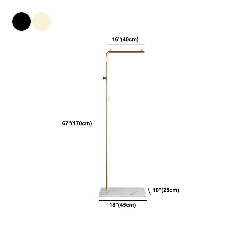 Rastrellino per gancio metallico con pentola da letto contemporanea con deposito