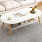 Modern Wood Cocktail Table 4 Legs Coffee Table with Storage Shelf Clearhalo 'Coffee & Accent Tables' 'Coffee Tables' 'coffee_tables' 'furn' 'furn_coffee_tables' 'Furniture' 'Living Room Furniture' 1200x1200_8dc0cdc7-d6c3-405f-ab15-78fd771ec1e1