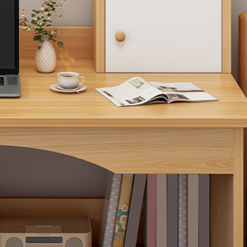 Escritorio de oficina de madera de estilo contemporáneo escritorio rectangular de tareas en blanco/natural