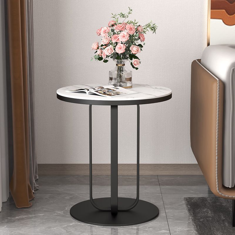 Metal End Table 21.65" Tall Modern Round Pedestal Side Table for Living Room Clearhalo 'Coffee & Accent Tables' 'End & Side Tables' 'end_side_table' 'end_side_tables' 'furn' 'furn_end_side_tables' 'Furniture' 'furniture_end_side_table' 'Living Room Furniture' 1200x1200_8dc3689d-ea68-43e6-99c2-e3927bd26751