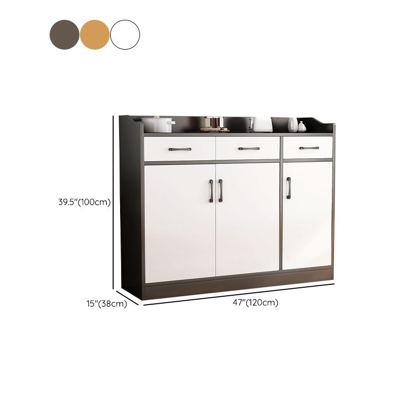 Server da pranzo in stile moderno ingegnerizzato in legno con cassetti