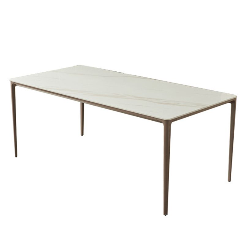 Set da pranzo moderno con sedie a schiera solida 1/4/5/7 pezzi set di dinette bianca