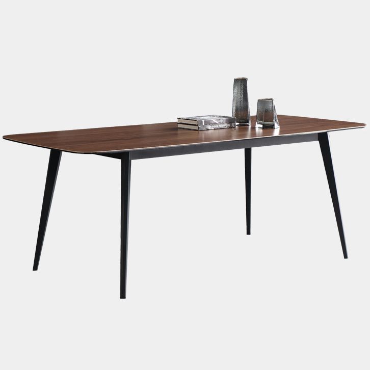 Sintered Stone Industrial Table Restaurant Rectangle Dining Table with 4 Metal Legs Clearhalo ' dining_table' 'Dining Tables & Seating' 'Dining Tables' 'furn' 'furn_dining_table' 'Furniture' 'furniture_dining_table' 'Kitchen & Dining Furniture' 'kitchen&dining_furn' 'kitchen' 'kitchen_dining_table' 1200x1200_8dc3f012-4659-456a-be9f-3ceb57312ecc