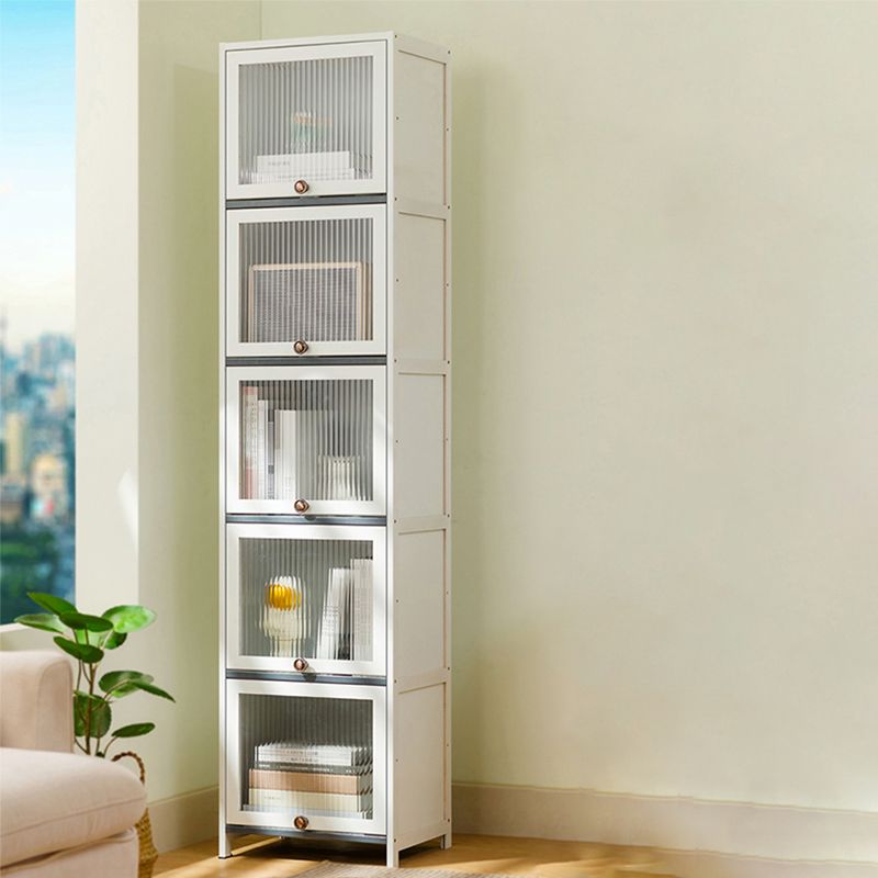 Contemporary White Wood Storage Cabinet Knobs Rectangle Storage Cabinet Clearhalo 'Cabinets & Chests' 'cabinets_chests' 'furn' 'furn_cabinets_chests' 'Furniture' 'Living Room Furniture' 1200x1200_8dc4349f-c66a-4c4d-9bbd-b4ef2f05f282