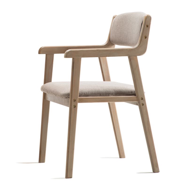 Contemporary Dining Chair 18'' Wide Open Arm Chair with 4 Wood Legs for Home Use Clearhalo ' kitchen&dining_furn' 'Dining Chairs' 'Dining Tables & Seating' 'dining_chair' 'furn' 'furn_dining_chair' 'Furniture' 'furniture_dining_chair' 'Kitchen & Dining Furniture' 'kitchen' 1200x1200_8dc7317c-3b6c-4e98-8009-43afbde9cc03