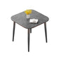 31.5-inch Metal Industrial Dining Table Sintered Stone Top Table with 4 Legs Clearhalo 'Dining Tables & Seating' 'Dining Tables' 'dining_table' 'furn' 'furn_dining_table' 'Furniture' 'furniture_dining_table' 'Kitchen & Dining Furniture' 'kitchen' 'kitchen_dining_table' 1200x1200_8dc828fa-cd1b-4d76-8c27-e1f54f662142