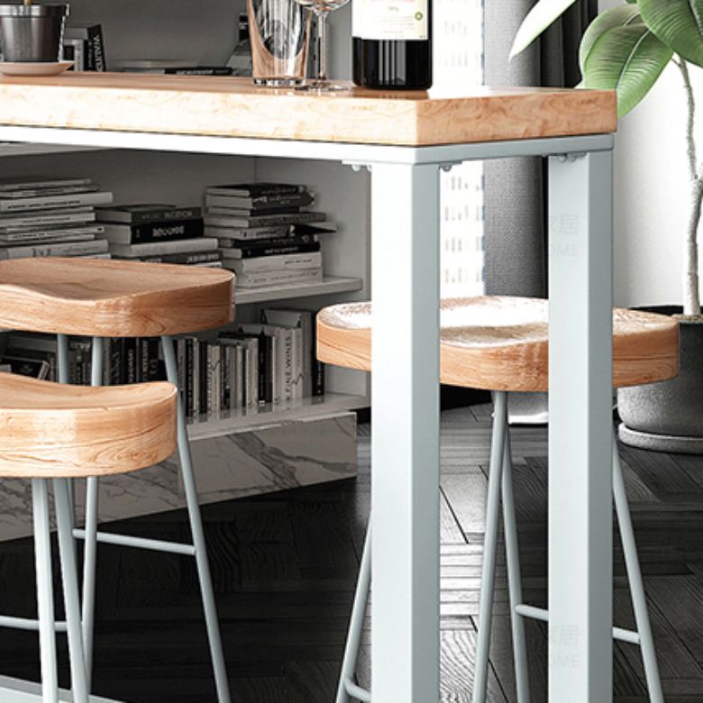 Contoured Seat Bar Stools Metal Dining Stools with Metal Base