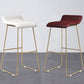 Glam Counter Round Bar Stool Armless Leather Bar Stool with Footrest Iron Base Clearhalo 'Bar Furniture' 'Bar Stools' 'bar_stools' 'furn' 'furn_bar_stools' 'furniture_bar_stools' 'Kitchen & Dining Furniture' 'kitchen&dining_furn' 'kitchen' 'kitchen_furn' Furniture' 1200x1200_8dcc7a77-33ab-430a-aeea-fc4a114d9c39