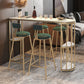 Glam Style Bar Table Set 1/3/5 Pieces Stone Fixed Counter Height Set for Indoor Clearhalo 'Bar Furniture' 'furn' 'furn_home_bar_bar_sets' 'Furniture' 'Home Bars & Bar Sets' 'home_bar_bar_sets' 'Kitchen & Dining Furniture' 1200x1200_8dcf4201-888e-4b2e-a825-975d399282ef