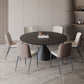 Contemporary Style Round Dining Table Steel Pedestal Base Table for Home Clearhalo 'Dining Tables & Seating' 'Dining Tables' 'dining_table' 'furn' 'furn_dining_table' 'Furniture' 'Kitchen & Dining Furniture' 1200x1200_8dcff194-2a17-431b-adfc-796755d950fb