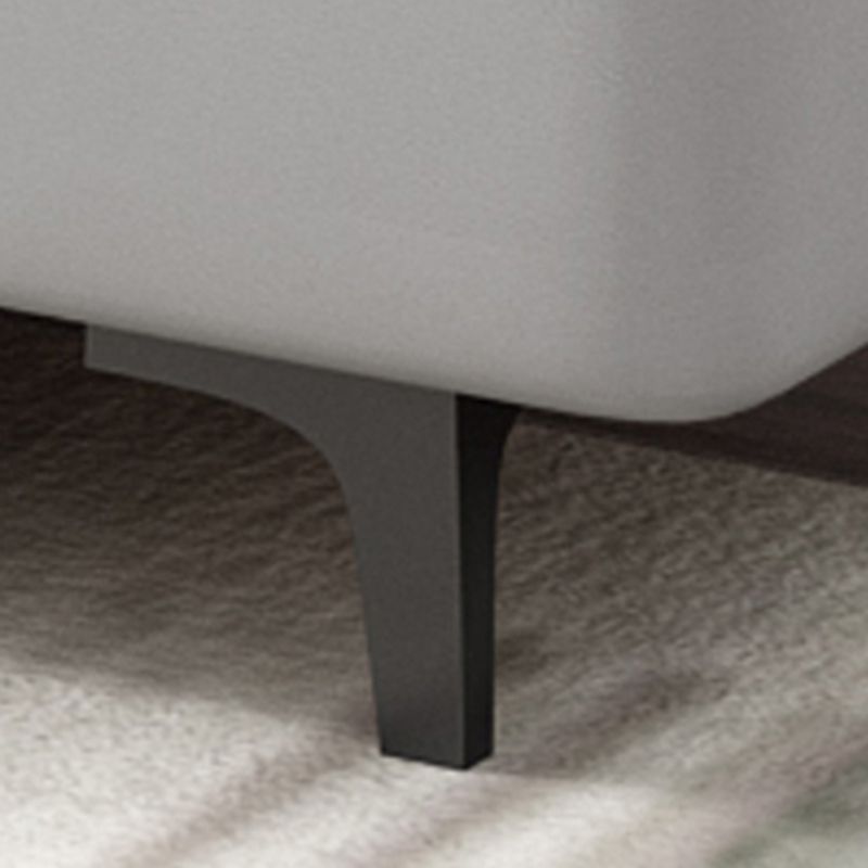 Faux Leather Sofa 23.62" D x 27.55" H Recessed Arm Sofa for Living Room Clearhalo 'furn' 'furn_sofas' 'Furniture' 'furniture_sofas' 'Living Room Furniture' 'Sofa' 'sofas' 1200x1200_8dd064d6-af7a-4dd4-ab2d-290cb274353a