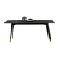 Designer Style Rectangle Dining Set 1/2/5/7 Pieces Sintered Stone Top Wooden Table Set Clearhalo 'Dining Room Sets' 'Dining Tables & Seating' 'dining_room_set' 'furn' 'furn_dining_room_set' 'Furniture' 'Kitchen & Dining Furniture' 1200x1200_8dd1de0f-4bfb-475f-a471-4966587758e8