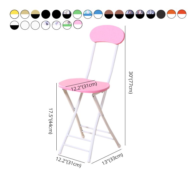 Industrial Upholstered Open Back Chair Matte Finish Folding Dining Chair Clearhalo ' kitchen&dining_furn' 'Dining Chairs' 'Dining Tables & Seating' 'dining_chair' 'furn' 'furn_dining_chair' 'Furniture' 'furniture_dining_chair' 'Kitchen & Dining Furniture' 'kitchen' 1200x1200_8dd38d32-965e-44a5-9a88-190681c69633