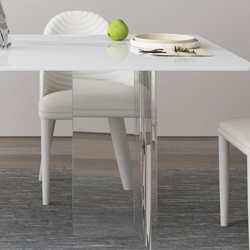 Modern Sintered Stone Dining Table Set 1/2/3/5/6 Pieces Dining Set for Home Use Clearhalo 'Dining Room Sets' 'Dining Tables & Seating' 'dining_room_set' 'furn' 'furn_dining_room_set' 'Furniture' 'furniture_dining_room_set' 'Kitchen & Dining Furniture' 1200x1200_8dd7027f-dda9-41ee-9457-760238993bbb