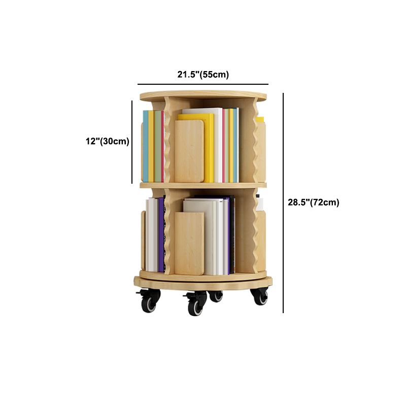 Modern Solid Wood Bookcase, Log, Cylinder Bookshelf for Any Room, 21.5" W Clearhalo 'Bookcases' 'furn' 'furn_bookcases' 'Furniture' 'Office Furniture' 1200x1200_8dd7c13f-0d68-4048-a9eb-4d60074519d0