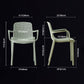 Scandinavian Plastic Dining Arm Chair Solid Back Kitchen Dining Armchair Clearhalo ' kitchen&dining_furn' 'Dining Chairs' 'Dining Tables & Seating' 'dining_chair' 'furn' 'furn_dining_chair' 'Furniture' 'furniture_dining_chair' 'Kitchen & Dining Furniture' 'kitchen' 1200x1200_8dd7fa32-6ff8-4f87-858b-bf8fb6ff9d8d