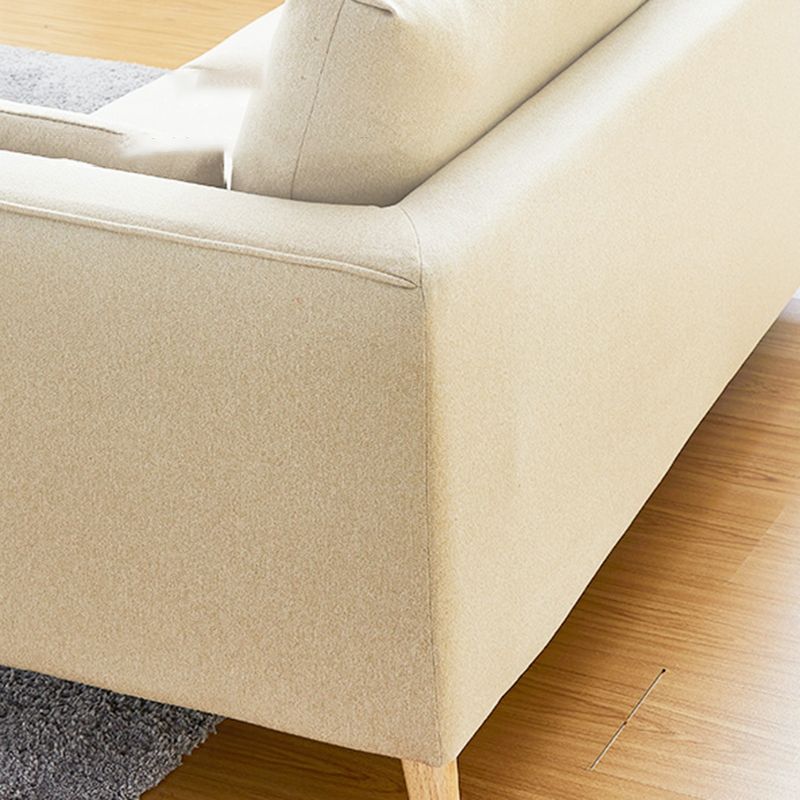 Contemporary Fabric Standard Sofa 2/3-seat Cushions Square Arm Sofa