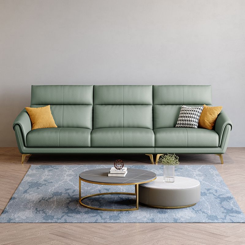 Faux lederen bank 37,40 "D x 37.40" H Flaar La Vared Arm Sofa voor woonkamer