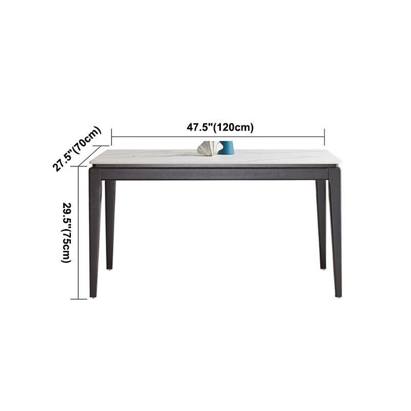 Sintered Stone Top Rectangle Table for Restaurant Kitchen Table with 4 Legs Clearhalo ' dining_table' 'Dining Tables & Seating' 'Dining Tables' 'furn' 'furn_dining_table' 'Furniture' 'furniture_dining_table' 'Kitchen & Dining Furniture' 'kitchen&dining_furn' 'kitchen' 'kitchen_dining_table' 1200x1200_8dddde16-9d72-401a-be4a-c88bbb45c9fe