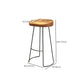 Tabouret de bar en métal de style industriel tabouret de bar sans bras avec base noire
