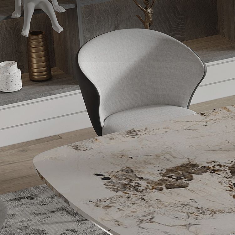 Modern Rectangle Dinette Set 1/3/4/5/7/9 Pieces Sintered Stone Top Dining Table Set Clearhalo 'Dining Room Sets' 'Dining Tables & Seating' 'dining_room_set' 'furn' 'furn_dining_room_set' 'Furniture' 'furniture_dining_room_set' 'Kitchen & Dining Furniture' 1200x1200_8dddf3c6-b871-4126-be20-75b90c6b0520