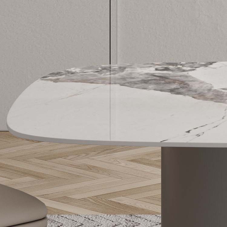Modern Sintered Stone Dining Table Rectangle Table with Metal Legs for Home Use Clearhalo 'Dining Tables & Seating' 'Dining Tables' 'dining_table' 'furn' 'furn_dining_table' 'Furniture' 'Kitchen & Dining Furniture' 1200x1200_8ddeb1a3-1222-4b3c-ad6f-70f6fecf9d9c