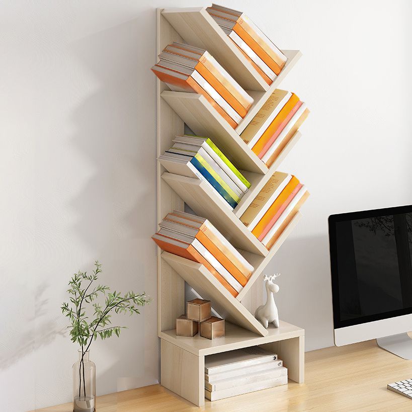 Modern Closed Back Style Bookshelf Engineer Wood Bookcase for Home Clearhalo 'Bookcases' 'furn' 'furn_bookcases' 'Furniture' 'Office Furniture' 1200x1200_8ddf745e-5fa6-44f5-8233-77b7bdf19551