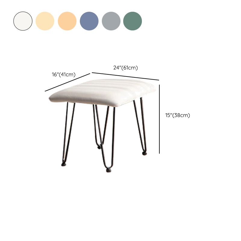 Chaise à bascule contemporaine tissu rembourré de chaise à bascule bébé à bascule en métal tufted chaise de bébé