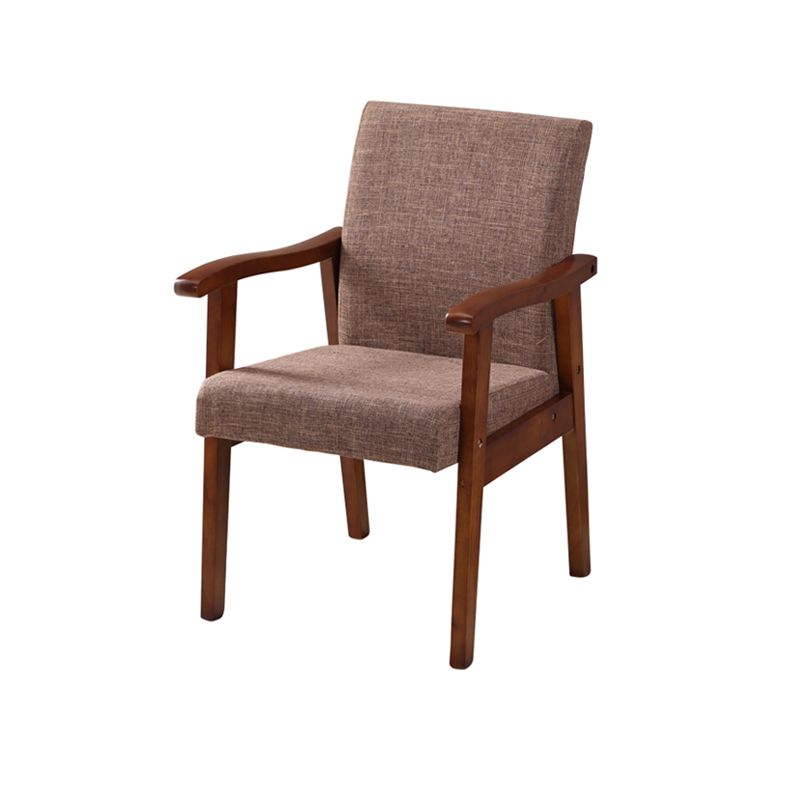 Mid-century Modern 21.25"Wide Linen Blend Fixed Back Square Arm Chair Clearhalo 'Accent Chairs' 'accent_chairs' 'Chairs & Seating' 'furn' 'furn_accent_chairs' 'Furniture' 'Living Room Furniture' 1200x1200_8ddff430-927d-4415-bd69-bc251b468aff