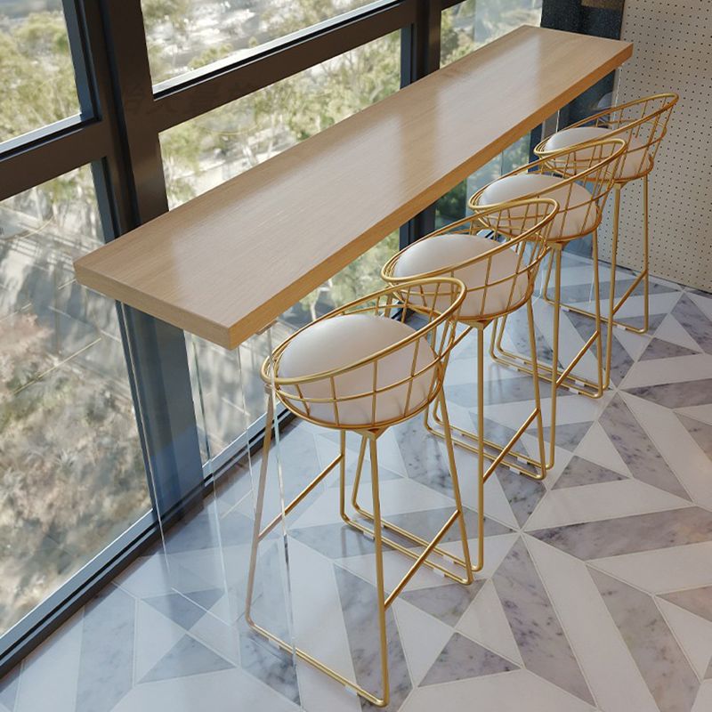 Glam massief houten bartafel Tulp eettafel voor keuken woonkamer