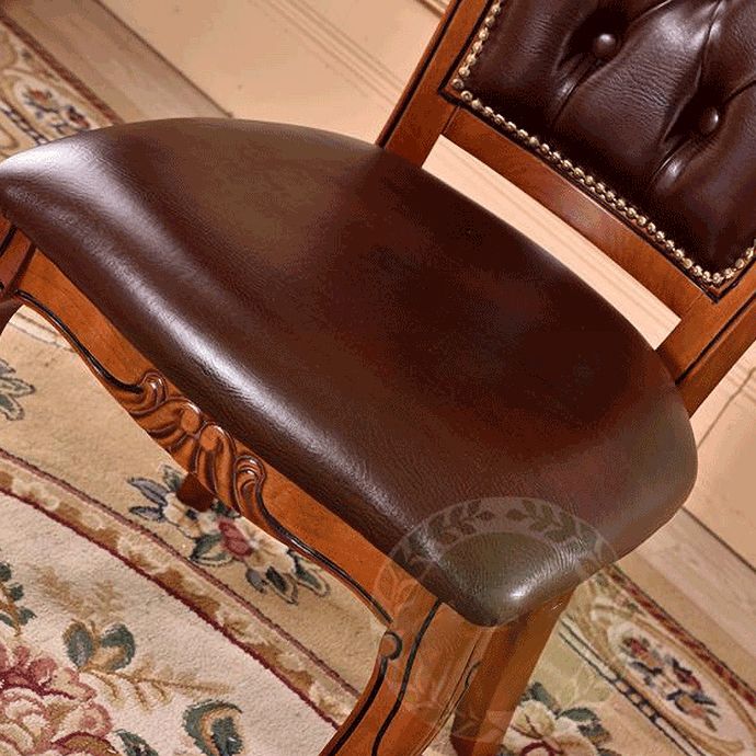 Leather High Back Dining Side Chair Kitchen Side Chair with Solid Wood Legs Clearhalo ' kitchen&dining_furn' 'Dining Chairs' 'Dining Tables & Seating' 'dining_chair' 'furn' 'furn_dining_chair' 'Furniture' 'furniture_dining_chair' 'Kitchen & Dining Furniture' 'kitchen' 1200x1200_8de071f9-522d-461c-b09b-8c7c162bd81a