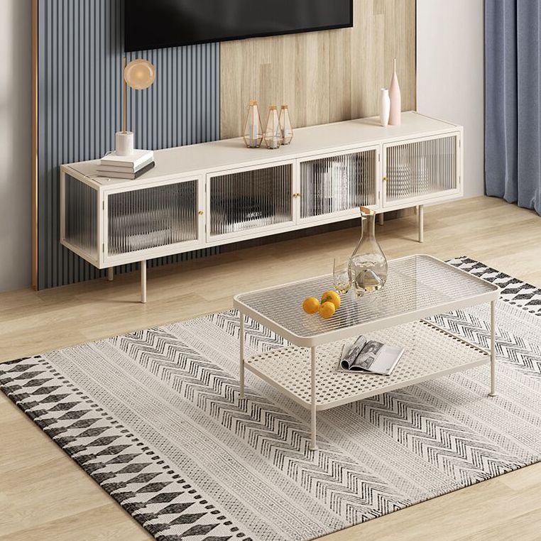 Metal Enclosed TV Storage Industrial Home TV Cabinet with Glass Doors Clearhalo 'furn' 'furn_tv_stands_entertainment_centers' 'Furniture' 'Living Room Furniture' 'TV Stands & Entertainment Centers' 'TV Stands & Media Storage Furniture' 'tv_stands_entertainment_centers' 1200x1200_8de3e74f-ce39-46a8-b728-f81b5f24e8b1