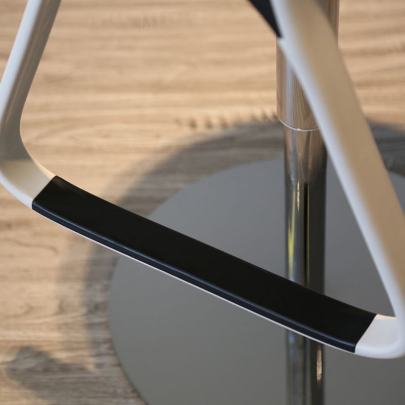 Taburete de plástico para mostrador, taburete de bar moderno de altura ajustable con reposapiés