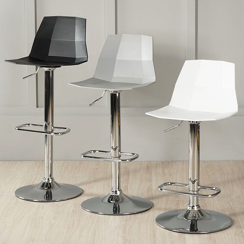 Contemporary Swivel Adjustable Height Stool Matte Finish Plastic Home Barstool Clearhalo 'Bar Furniture' 'Bar Stools' 'bar_stools' 'Furniture' 'furniture_bar_stools' 'Kitchen & Dining Furniture' 1200x1200_8de47a88-b852-4299-a3dc-b76f80f98636