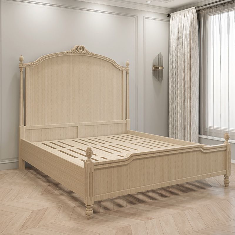 Echt lederen gestoffeerd standaardbed 63 "H paneelbed met opslag van lift omhoog