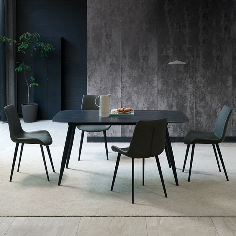 Contemporary Metal Dining Chairs Dining Armless Side Chairs for Kitchen Clearhalo ' kitchen&dining_furn' 'Dining Chairs' 'Dining Tables & Seating' 'dining_chair' 'furn' 'furn_dining_chair' 'Furniture' 'furniture_dining_chair' 'Kitchen & Dining Furniture' 'kitchen' 1200x1200_8de82ffb-e811-442c-b667-cc82d84a9959