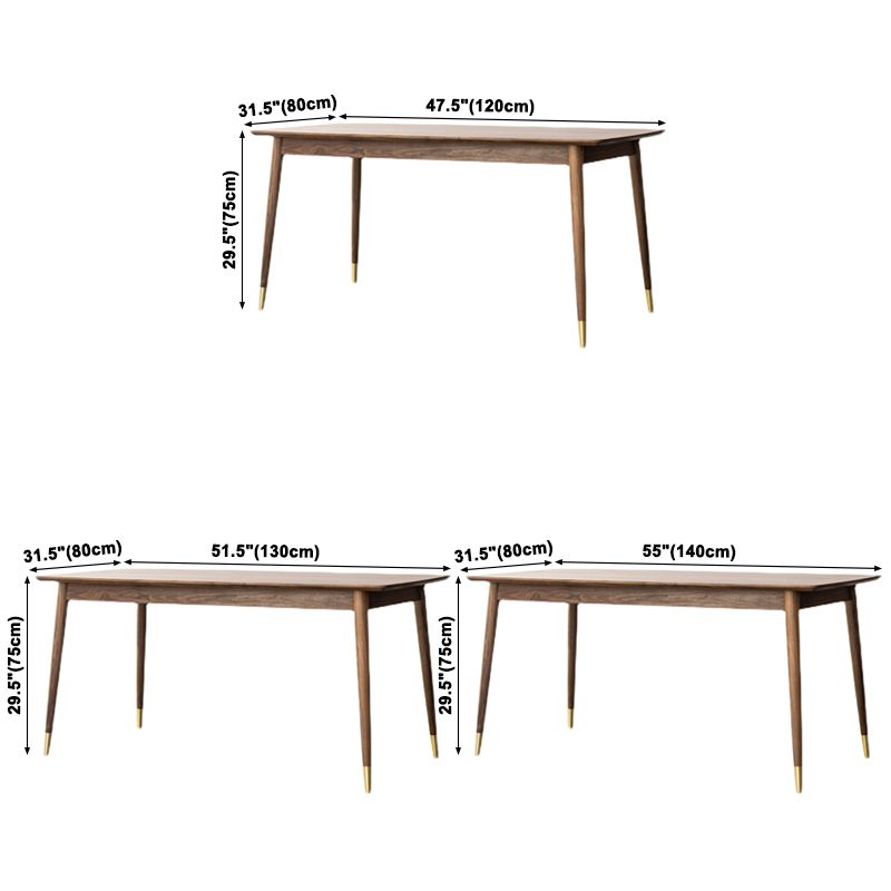 Luxury Style Black Walnut Dining Table 4 Legs Base Rectangle Table for Home Clearhalo ' dining_table' 'Dining Tables & Seating' 'Dining Tables' 'furn' 'furn_dining_table' 'Furniture' 'furniture_dining_table' 'Kitchen & Dining Furniture' 'kitchen&dining_furn' 'kitchen' 'kitchen_dining_table' 1200x1200_8de9f095-d56c-4dae-bab4-626cd2f7bede