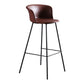 Modern Style Low Back Bar-stool PU Leather Bar Stool with Metal Legs Clearhalo 'Bar Furniture' 'Bar Stools' 'bar_stools' 'Furniture' 'furniture_bar_stools' 'Kitchen & Dining Furniture' 1200x1200_8deaac4d-c245-483c-973c-69f1fb50ff34