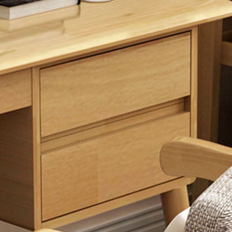 Parsons Modern Rubberwood Office Desk Solid Wood Writing Desk voor huis