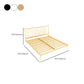 Glam Metal with Headboard Rectangular Slat Mattress Included Slat Bed
