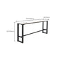 Juego de mesa de Bar rectangular contemporánea, mesa de Bar con estructura de hierro y taburetes, 1/3/5 Uds.