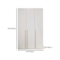 White Colour Wardrobe Wooden 1 Drawer Wardrobe Closet for Bedroom