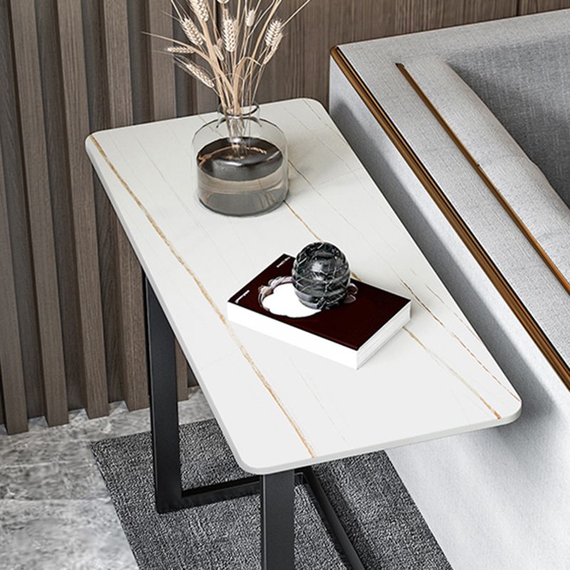 21,6 "rechteckige Schiefer -Top -Seitentisch Ironcraft C Endtabelle